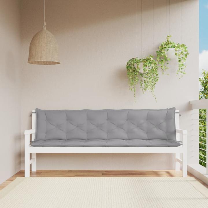 Produktbild VidaXL Gartenbank-Auflagen 2 Stk. O x ford-Gewebe (200 x 50 x 7 cm)