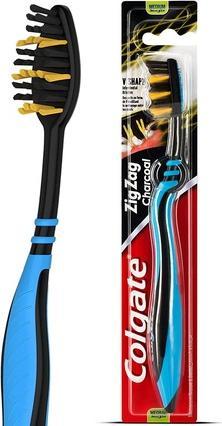 Immagine prodotto Colgate Zick -Zack carbone, spazzolino da denti, medio, 1 pezzo (Medio, 1 x)