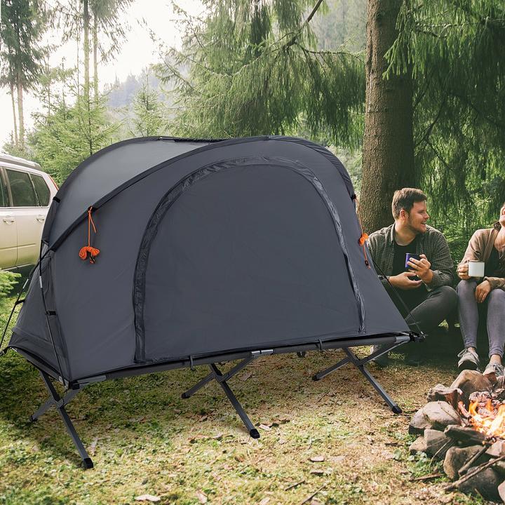 Actual product image Outsunny Camp bed with air mattress