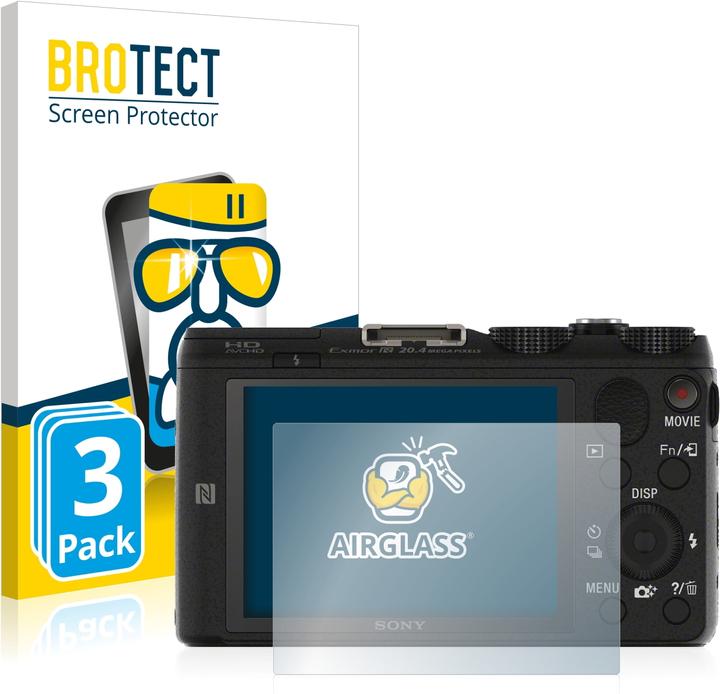 Produktbild BROTECT AirGlass Panzerglasfolie (Displayschutz, DSC-HX60V)