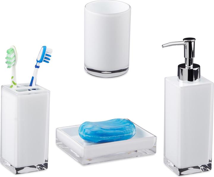 Actual product image Relaxdays Bath Accessories Set of 4