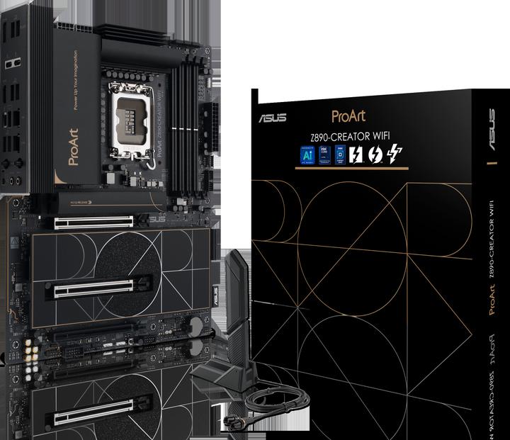 Produktbild ASUS MB PROART Z890-CREATOR WIFI (Intel,LGA1851,DDR5,ATX) (LGA 1851, Intel Z890, ATX)