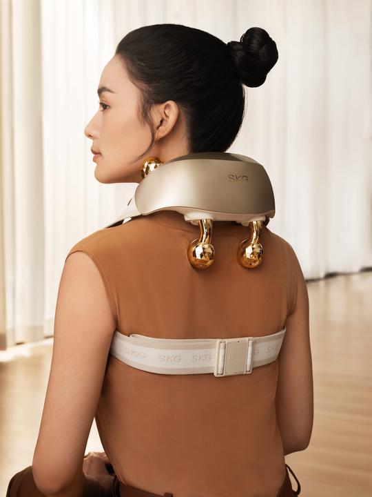 Image du produit SKG Neck Massager H7 ultra-E - Golden (golden massage heads)