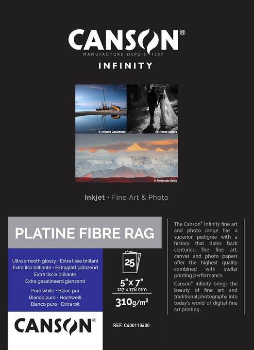 Canson INFINITY Fotopapier "Rag Photographique Duo", A4 (220 g/m², 210 x 297 mm, 25 x)