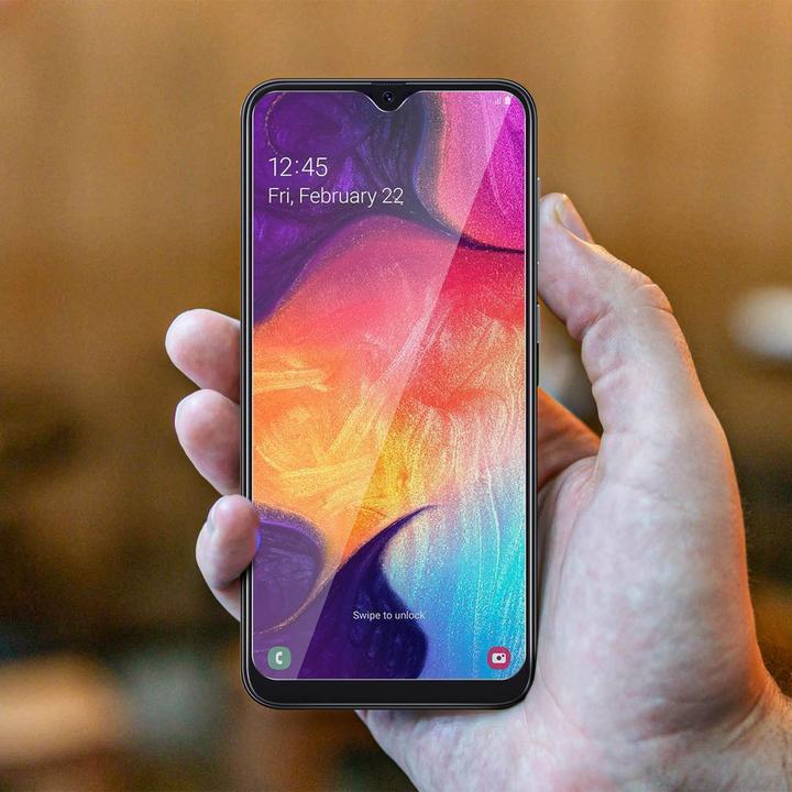 Actual product image Avizar Crystal clear film, glass screen protector (2 Piece, Samsung Galaxy A50)