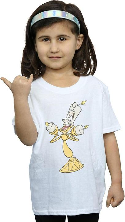 Produktbild Disney Beauty And The Beast Lumiere Distressed TShirt Mädchen (152, 158)