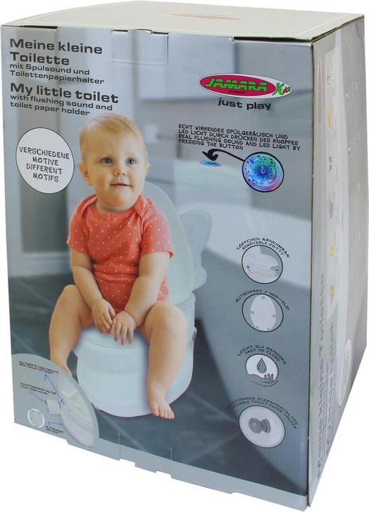 Actual product image Jamara My Little Toilet Penguin with Flushing Sound and Toilet Paper Holder