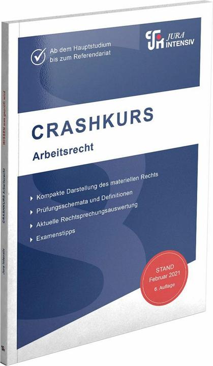 Produktbild CRASHKURS Arbeitsrecht (Deutsch, Dirk Schweinberger, 2025)