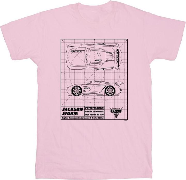 Disney Cars Jackson Storm Blueprint TShirt (M)