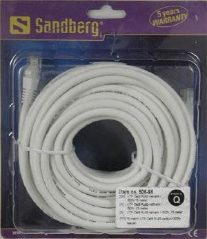 Immagine prodotto Sandberg Cavo di rete UTP Cat6 15 m (U/UTP, CAT6, 15 m)
