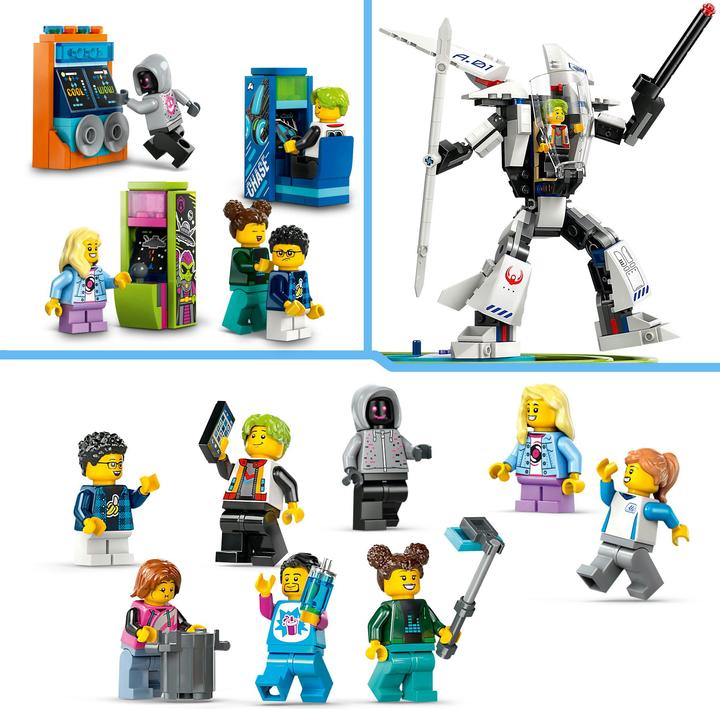Produktbild LEGO Achterbahn mit Roboter-Mech (60421, LEGO City)