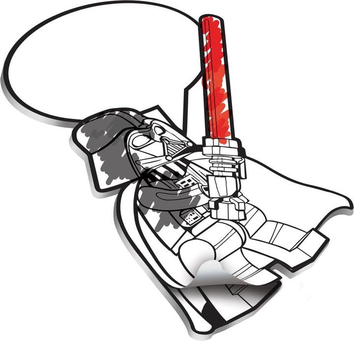 Actual product image LEGO Star Wars Darth Vader Coloring Sticky Notes Set (7 x 12 cm)