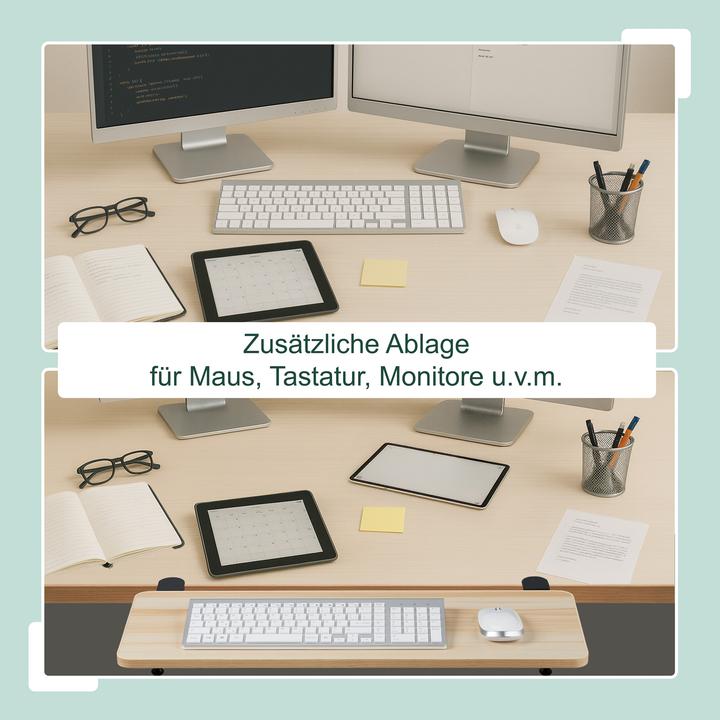 Actual product image Relaxdays Schreibtischverlängerung zum Anklemmen