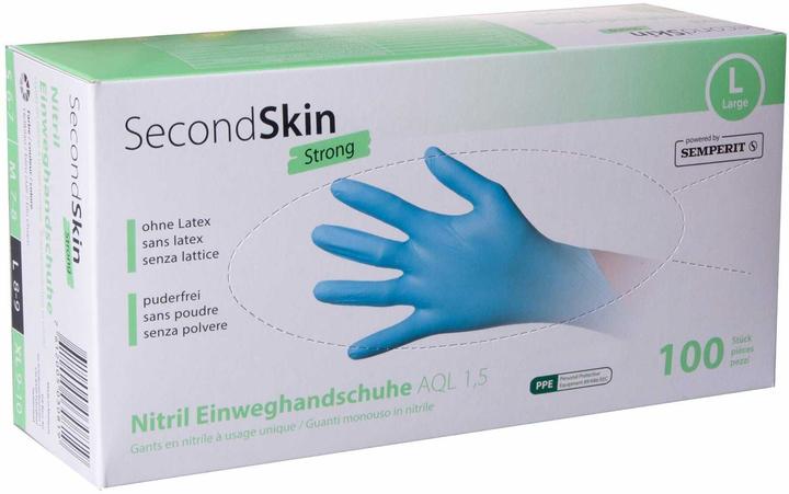 Produktbild SecondSkin Einweghandschuh Nitril Strong (L)