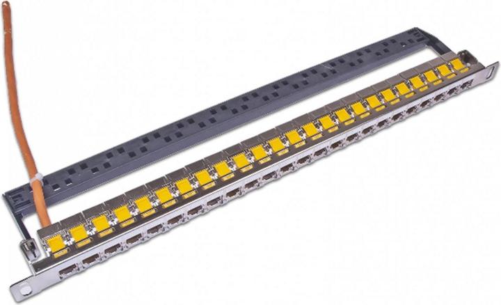 Actual product image Wirewin 24-port 0.5 U patch panel, shielded