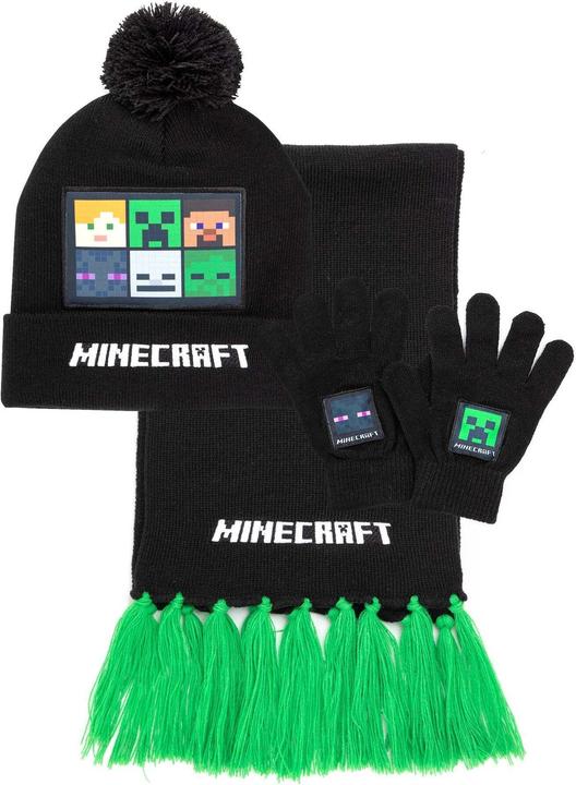 Immagine prodotto Minecraft Set cappello sciarpa e guanti