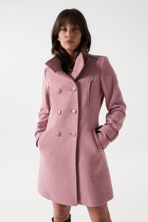 Salsa Jeans Jacken Grace Long Woolen Coat (L)