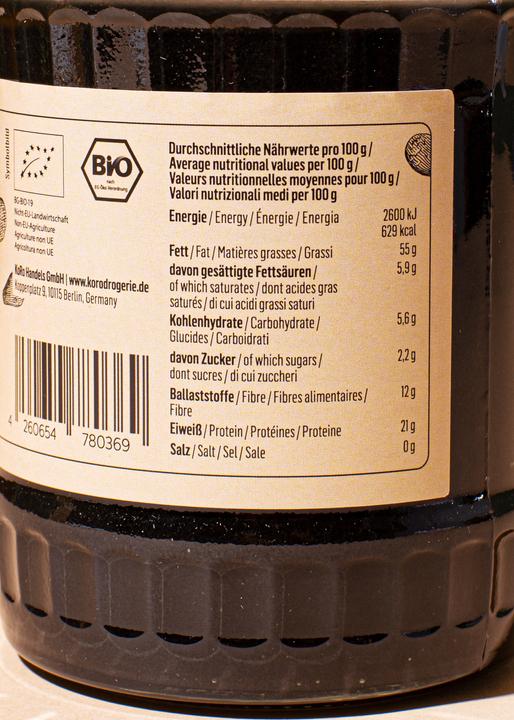 Immagine prodotto KoRo Burro di sesamo biologico ottenuto da semi di sesamo nero macinati e non sbucciati (3000 g)