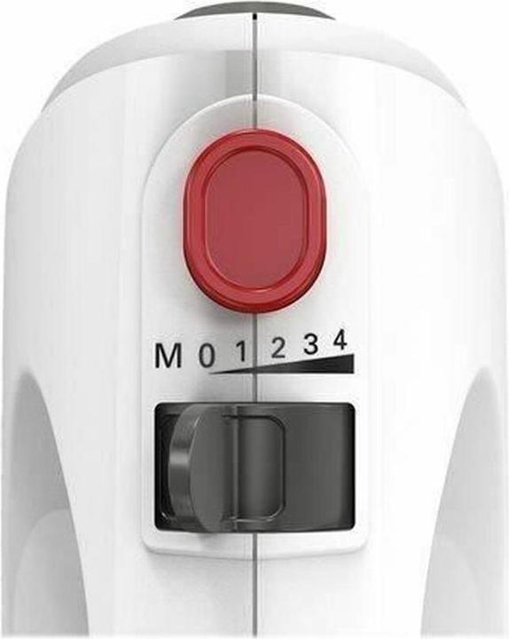 Actual product image Bosch Hausgeräte Hand Mixer MFQ22100 CleverMixx 375 W, Number of speeds 4, Turbo mode, White/Dark Grey (375 W)