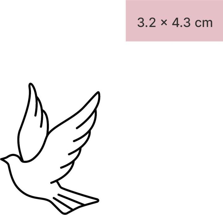 Immagine prodotto minink Tatuaggio temporaneo - Colomba bianca