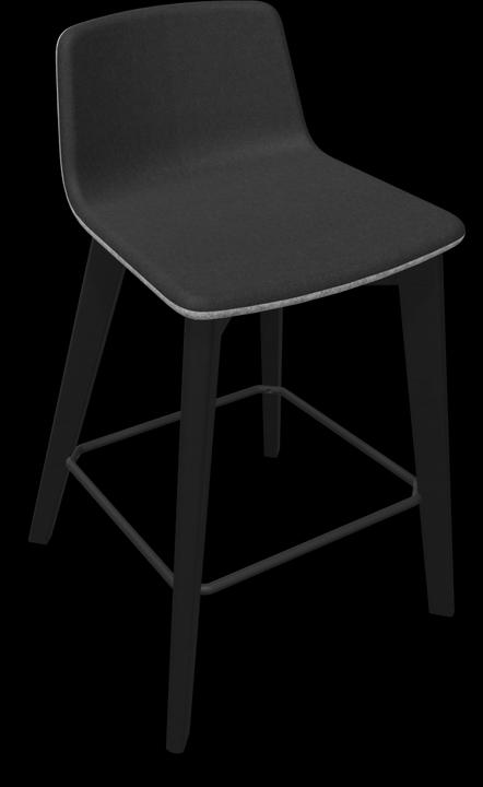 Black, Light Grey Melange, Ash stained black