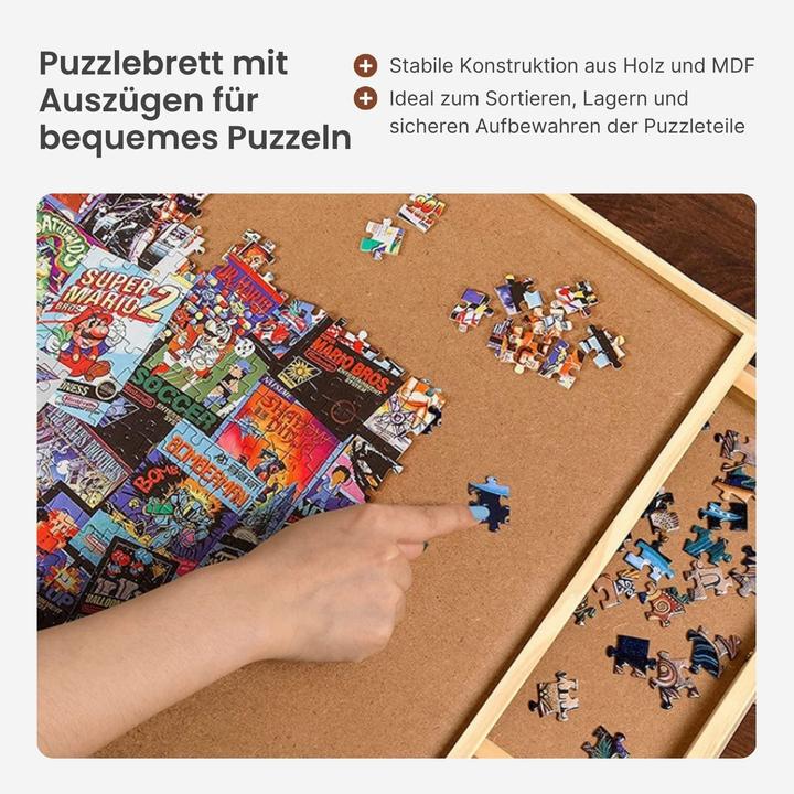 Immagine prodotto Hermex Tavola di puzzle con estrazioni Tavola di puzzle Base di puzzle (500 pezzi)