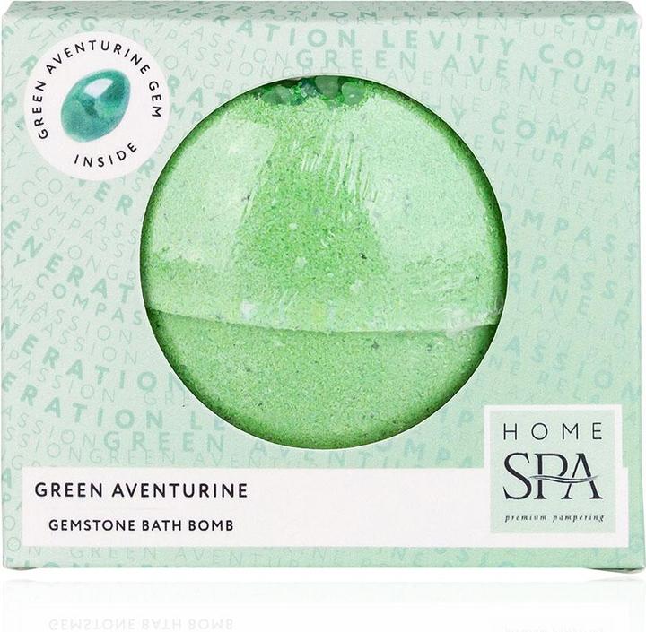 Actual product image Accentra HOME SPA bath bomb with aventurine quartz stone at the centre (Bath bombs)