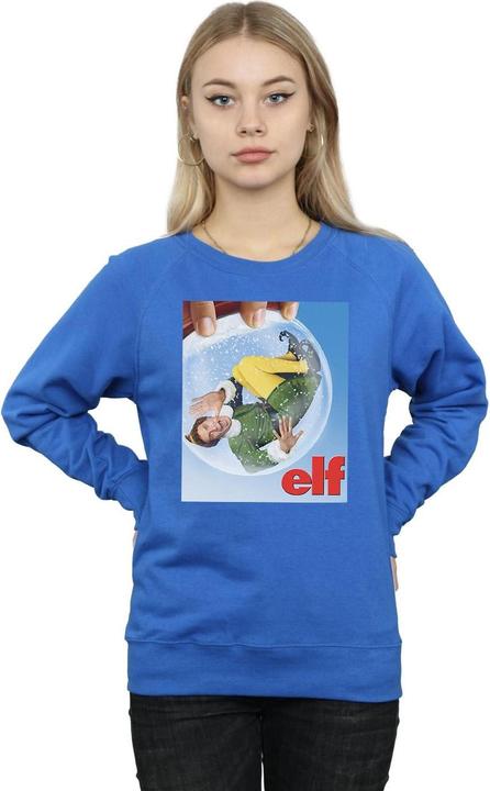 Actual product image Elf Womens/Ladies Snow Globe Poster Sweatshirt (L)