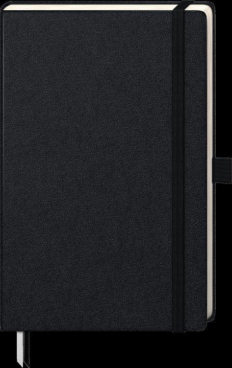 Actual product image Notebook KOMPAGNON approx. DIN A5 lined, black hardcover 192, 16 of which can be detached Se (A5, Lined, Hardcover)