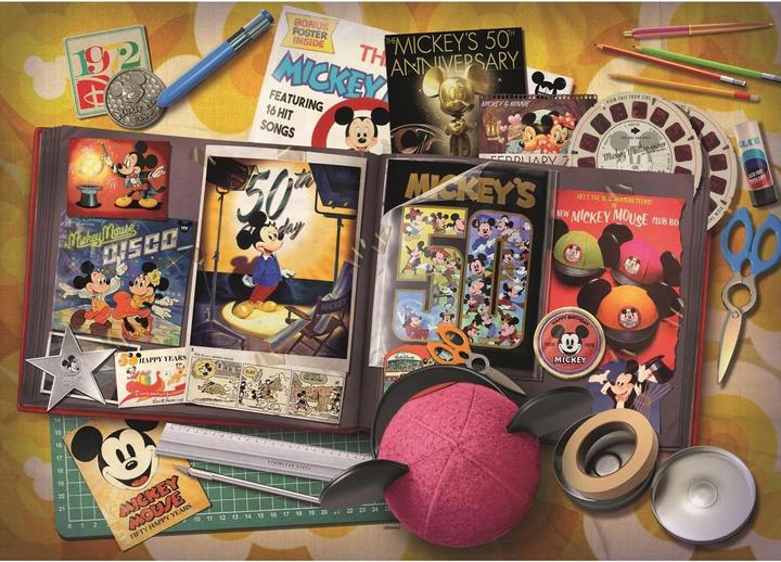 Productafbeelding Ravensburger Puzzel 17586 - 1970 Mickey Anniversary - 1000 stukjes Disney puzzel voor volwassenen en kinderen (1000 onderdelen)