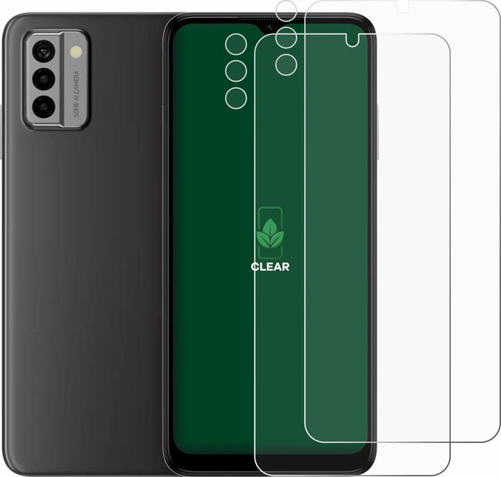 Actual product image ScreenLeaf Protective film sustainable screen protector screen protector film clear transparent (2 Piece, Nokia G22)