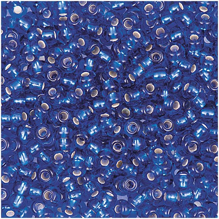 Produktbild Rico Rocailles Cz DK Einzug silber, blau & transparent 2.6 mm, 17 g, Itoshii Bead, Lochung: Ø ca