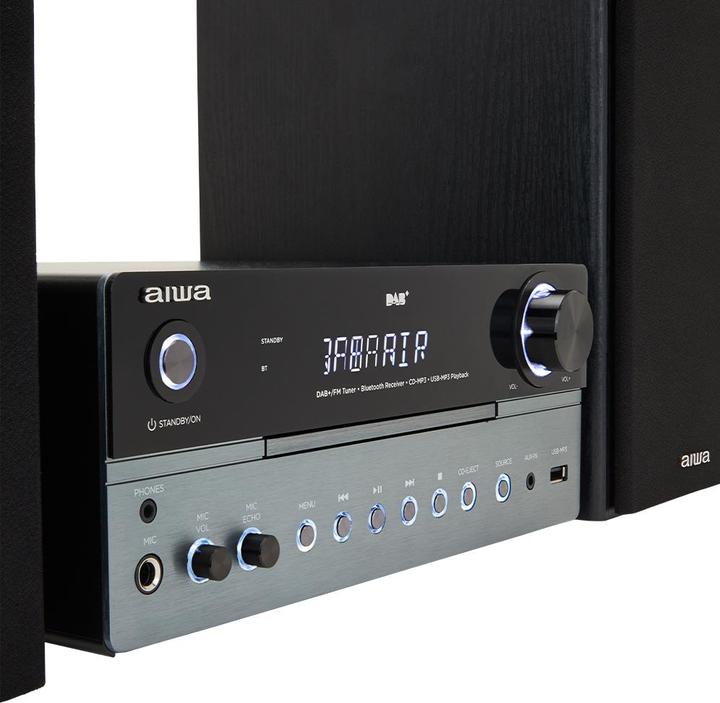 Produktbild Aiwa MSBTU-700 mikrojärjestelmä, hopea (Bluetooth, CD Player, 1x 25 W)