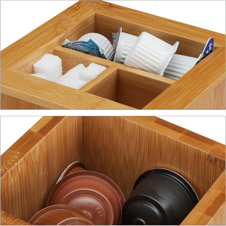 Image du produit Relaxdays Distributeur capsule Dolce Gusto, bambou