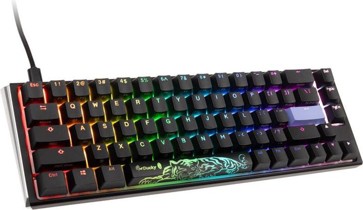 Actual product image Ducky One 3 Classic Black/White SF Gaming Keyboard, RGB LED - MX-Brown (US) (US, Cable)