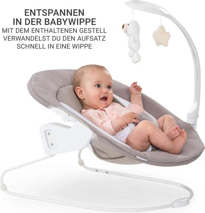 Actual product image Hauck Highchairs Beta Plus Natural 5-piece Newborn Set - Highchair + (Highchair)