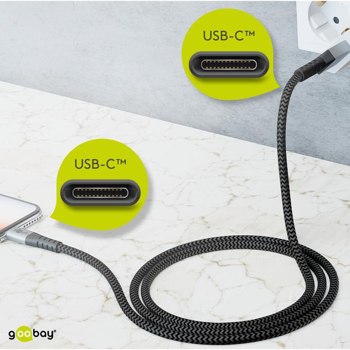 Produktbild Goobay USB C – USB C (1 m, USB 2.0)