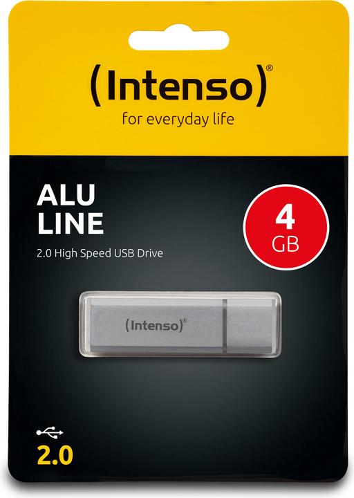 Actual product image Intenso AluLine (4 GB, USB-A, USB 2.0)
