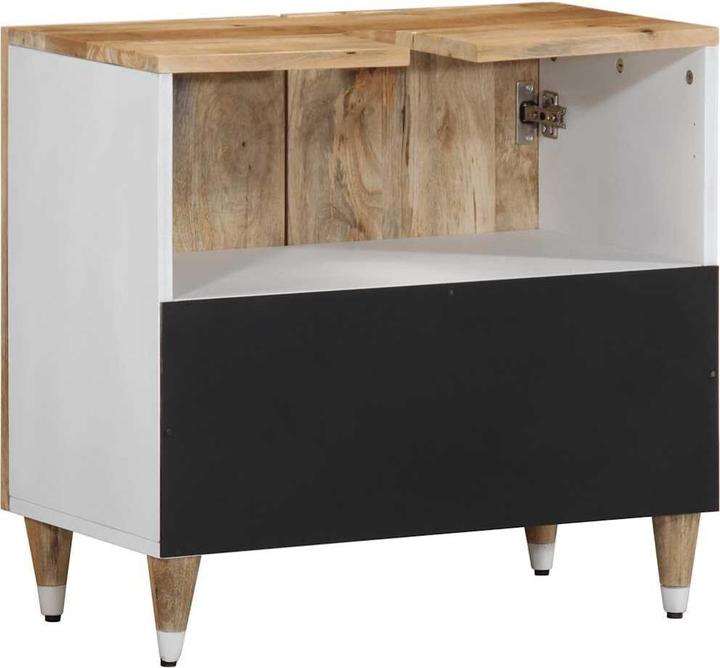 Actual product image VidaXL Vanity unit 62x33x58 cm solid mango wood (62 x 33 x 58 cm)