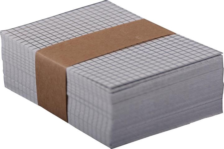 Immagine prodotto Office Schede, a scacchiera, grigie (A7, 240 g/m²)