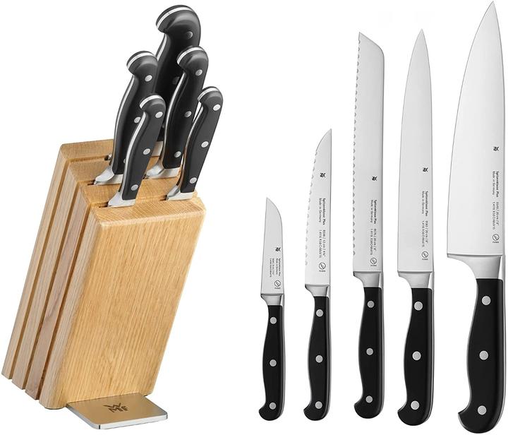 Produktbild WMF Messerblock Set 6-tlg. bestückt SPITZENKLASSE PLUS Buche