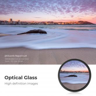 Produktbild K&F Concept B-Series Fader ND2-400 einstellbarer Graufilter – 62 mm (62 mm, UV-Filter, 62 mm)