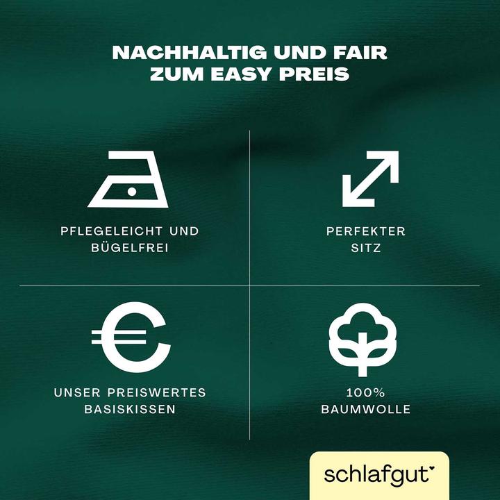 Immagine prodotto schlafgut Easy Jersey (Copripiumino, 80 x 80 cm)