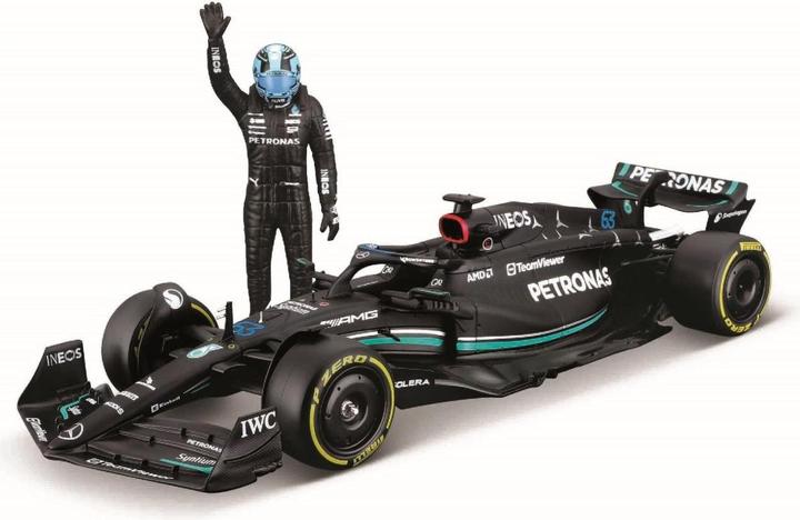 Image du produit Bburago Mercedes-AMG F1 W14 E Perf. 2023 avec figurine 1/24