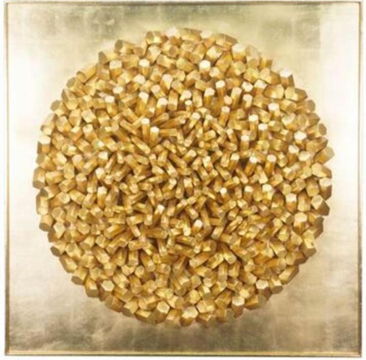 Immagine prodotto Kare Design Oggetto da parete Mikado Gold 120x120cm (120 x 120 cm)