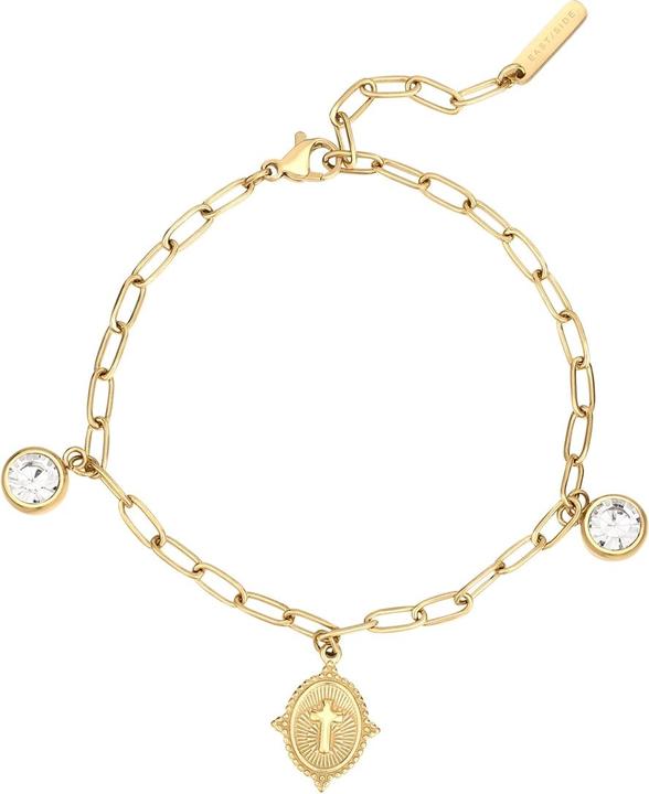 Eastside Damen Armband Kreuz - 37560 (22 cm, Edelstahl)