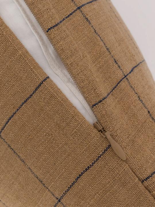 Image du produit Ferm Living Housses de coussin GRID brun (50cm x 50cm)