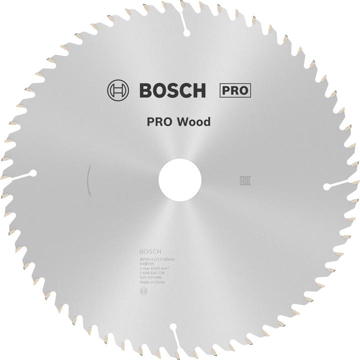 Actual product image Bosch Professional Zubehör PRO Wood circular saw blade, 250 x 3.2 x 30 mm