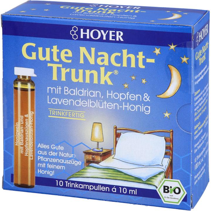 Actual product image Hoyer Good night drink (10 Piece, Ampoule, 253 g)