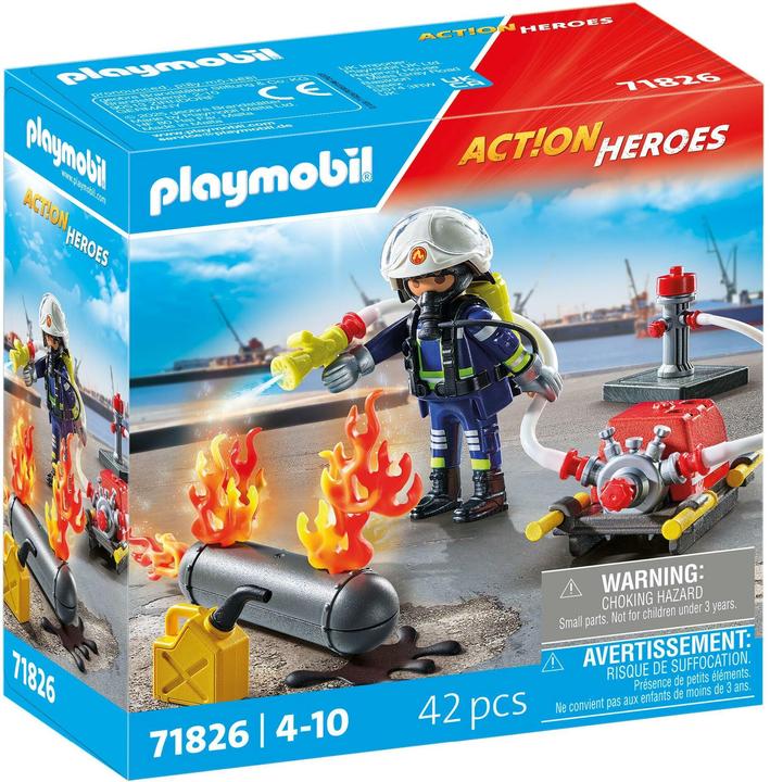 Produktbild Playmobil Löschung eines Gastanks (71826, Playmobil Action Heroes)